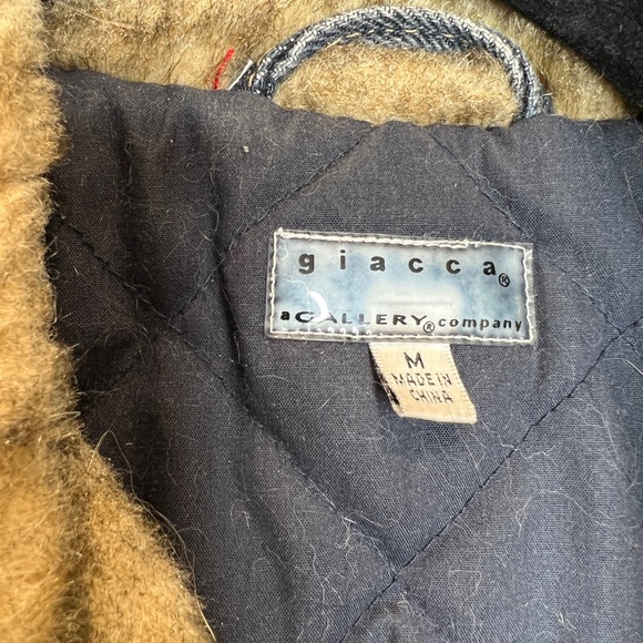 Giacca 90s Style Denim Fur Jacket - Picture 6 of 6